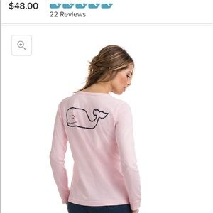 Vineyard Vines 💗light pink💗 long sleeve sz S